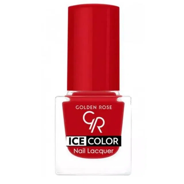 GR Лак ICE COLOR Nai 6млl т.142 багрово-красный матов