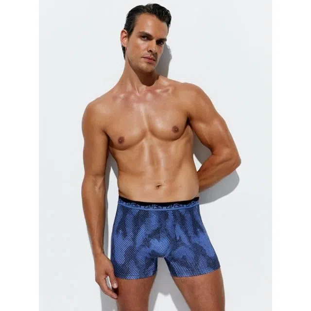 Omsa боксеры с откр.рез OmU 1234B Camuffare, 46 (M) Blu