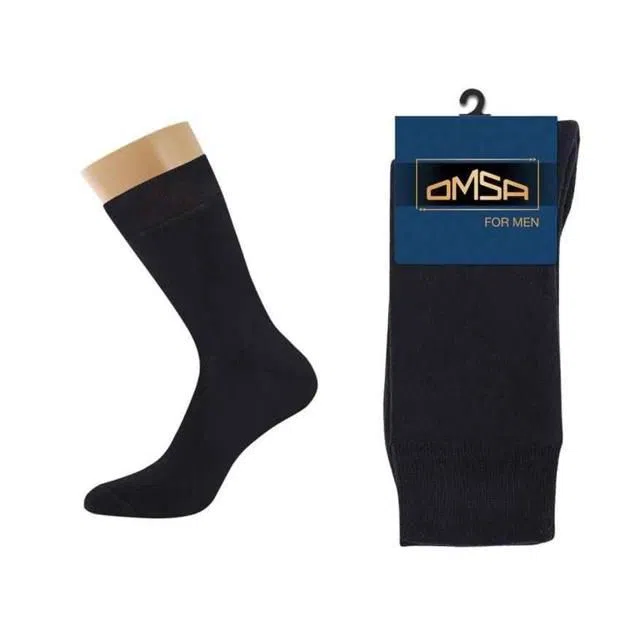 OMSA Носки муж. COMFORT 304 (махр.) р.45-47 (29-31) Nero