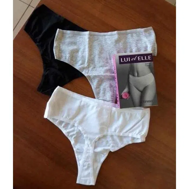 _LUI et ELLE CLASSIC стринги EC0146, 2 blanc