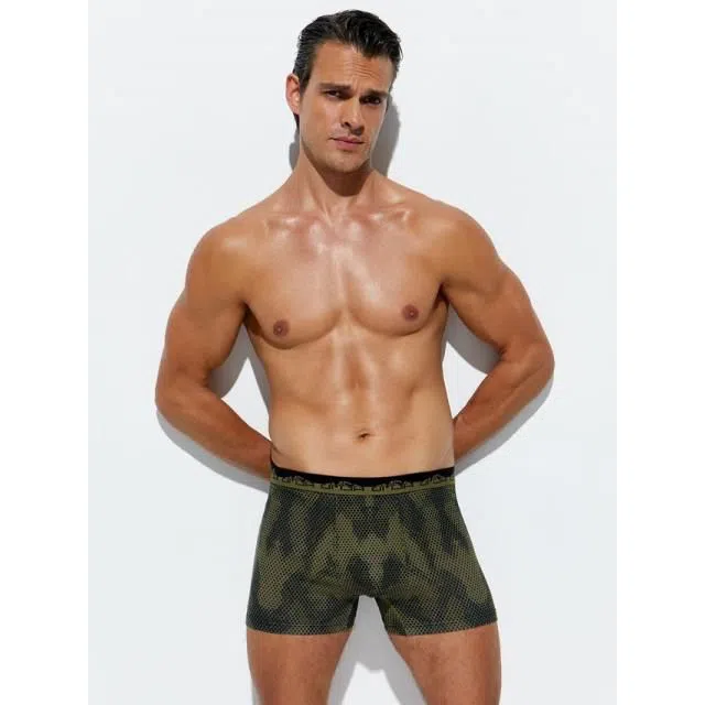 Omsa боксеры с откр.рез OmU 1234B Camuffare, 46 (M) Military