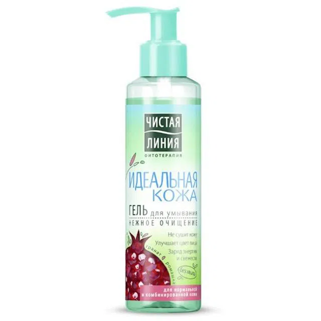 ЧИСТАЯ ЛИНИЯ ИДЕАЛЬНАЯ КОЖА Гель д/умыв.160ml /047/